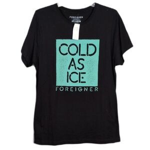 Box Lunch Foreigner Cold As Ice Band Tee Women's 2XL NWT